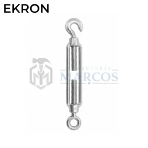 TENSOR OJO-GANCHO 3/16" - 5MM ACERO FUNDIDO