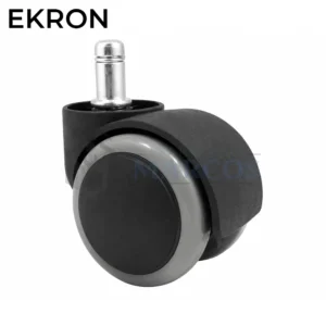 RUEDA 50MM NYLON DUAL CON BANDA PERNO A PRESION