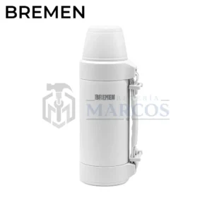 TERMO DE ACERO INOXIDABLE 1.2L CON TAZA GRIS