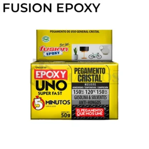 ADHESIVO EPOXY UNO SUPER FAST 5MIN CRISTAL X 50G