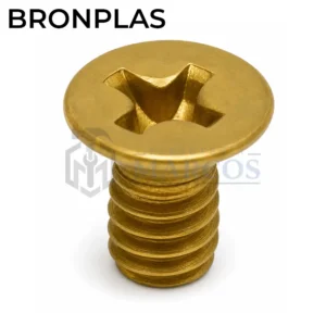TORNILLO PARA REJILLA DE BRONCE CABEZA FRESADA
