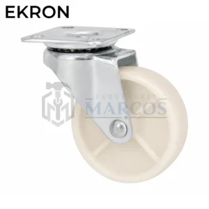 RUEDA 25MM PPL BLANCO CON BASE GIRATORIA