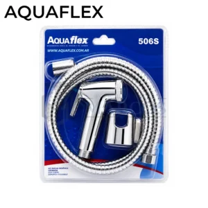 KIT DUCHADOR CON GATILLO CROMADO CON FLEXIBLE