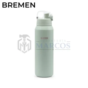 TERMO DEPORTIVO 600CC ACERO INOXIDABLE VERDE
