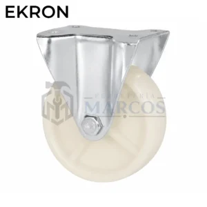 RUEDA 25MM PPL BLANCO CON BASE FIJA