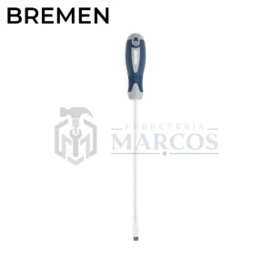 DESTORNILLADOR PLANO 8 X 250MM MANGO DE GOMA
