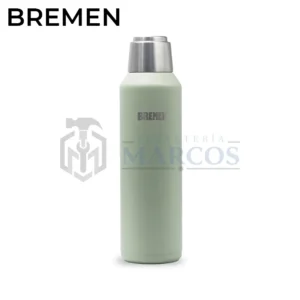 TERMO DE ACERO INOXIDABLE 1L TAPA MAGNETICA VERDE