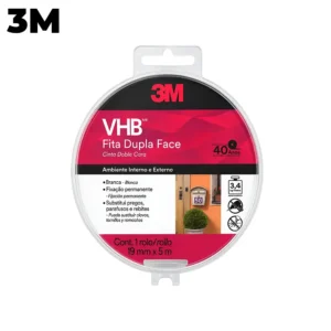 CINTA DOBLE FAZ VHB 19MM X 5MTS USO EXTERIOR 4950