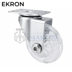 RUEDA 50MM CRISTAL CON BASE GIRATORIA