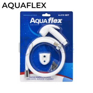 KIT DUCHADOR CON GATILLO BLANCO CON FLEXIBLE