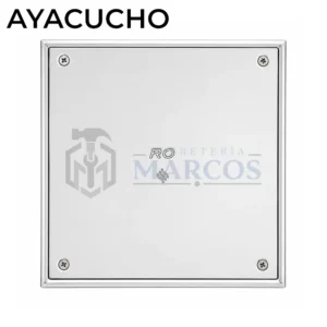 REJILLA CIEGA 15 X 15CM ACERO INOXIDABLE C/MARCO