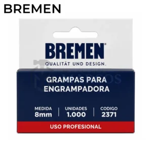 GRAMPA PARA ENGRAMPADORA LIVIANA 8MM