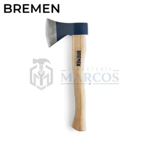 HACHA DE MANO CABO MADERA 800G REFORZADA