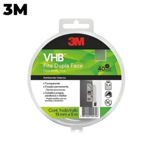 CINTA DOBLE FAZ VHB 19MM X 5MTS USO INTERIOR 4910