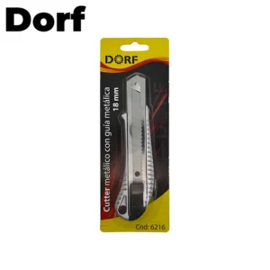 CUTTER 18MM METALICO GUIA METALICA CON TRABA 6216