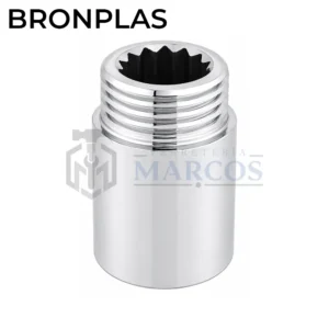 ALARGUE CANILLA 1/2 X 1" 1/4 CROMO