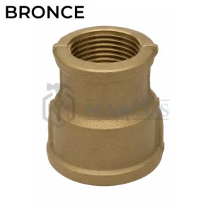 CUPLA REDUCCION DE 1/2 X 3/8 BRONCE