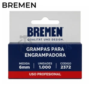 GRAMPA PARA ENGRAMPADORA LIVIANA 6MM