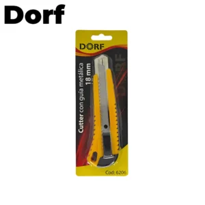 CUTTER 18MM PLASTICO GUIA METALICA CON TRABA 6206