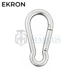 MOSQUETON BOMBERO 8MM A PRESION GALVANIZADO