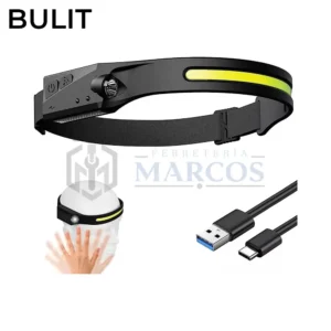 LINTERNA VINCHA LED 350 LUMENS RECARGABLE