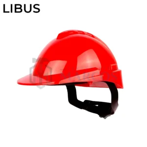 CASCO DE SEGURIDAD ROJO CON ARNES STANDARD