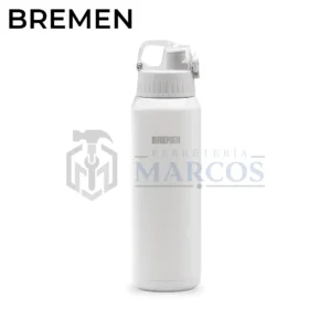TERMO DEPORTIVO 600CC ACERO INOXIDABLE GRIS